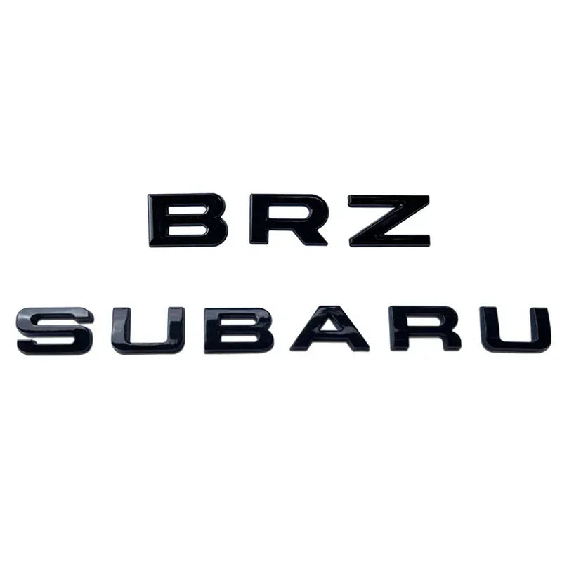 Car Rear Trunk Metal Emblem Stickers Auto Body Badge for Subaru BRZ SYMMETRICAL AWD Logo Tribeca XV STI Forester Impreza