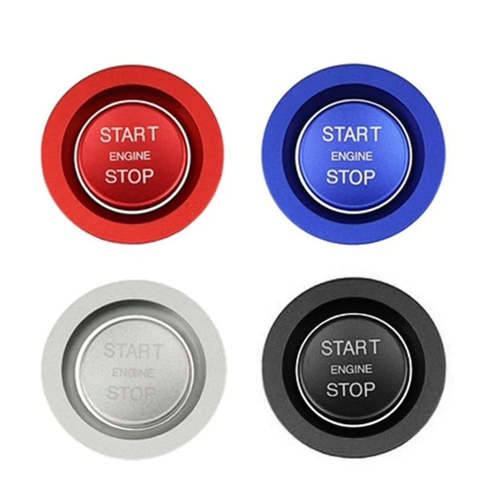 Red/Silver/Blue/Black Car ABS Engine Start Stop Button Trim For Land Rover Discovery Sport LR5 Range Rover Sport Vogue Evoque