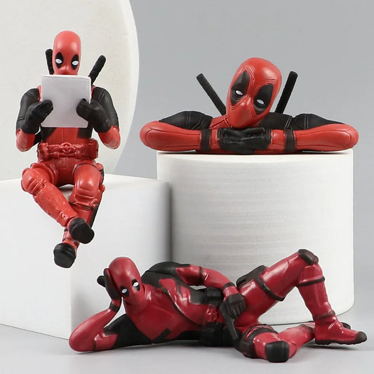Desk Decoration Deadpool Car Home Office Marvel 8cm X-MAN Funny Cute Figure Model Toys