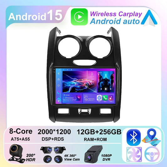 Android Auto For Renault Duster D 2015 2016 2017 2018 2019 2020 Lada Largus 2021 Car Radio Multimedia Player Stereo Navigation