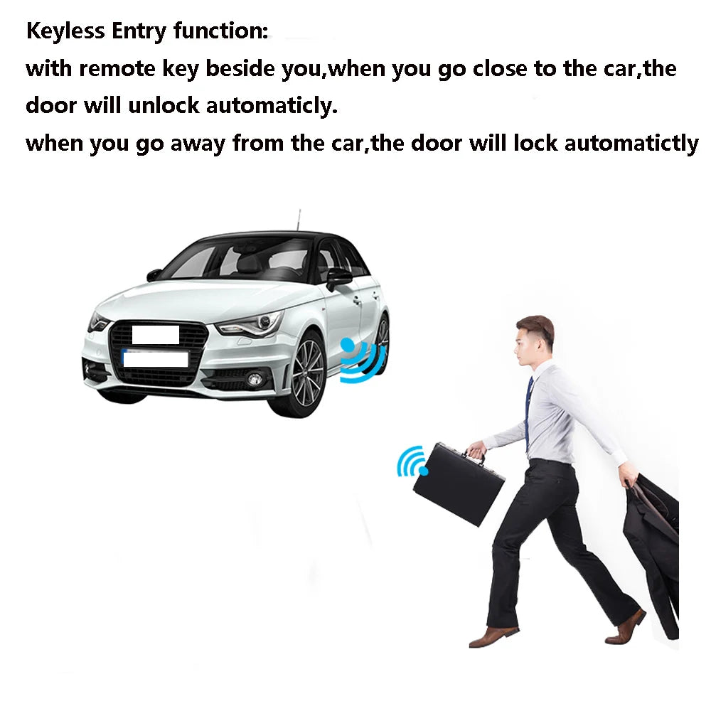 For Audi A4 Q5 S5 A5 2008-2017 Original Car without Push Start Upgrade Push Start Remote Start Keyless Entry Eystem Plug Play