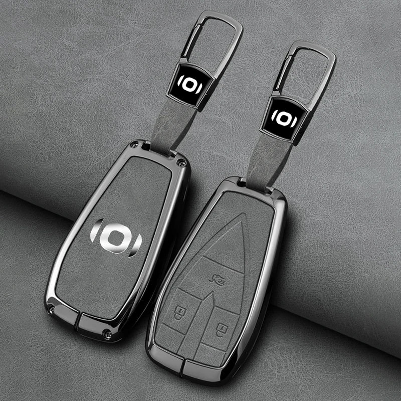 Zinc Alloy For Changan Qiyuan A05 Key Sleeve Q05 A07 Full Package A06 Shell E07 Buckle Simple Alcantara Auto Interior Accessorie
