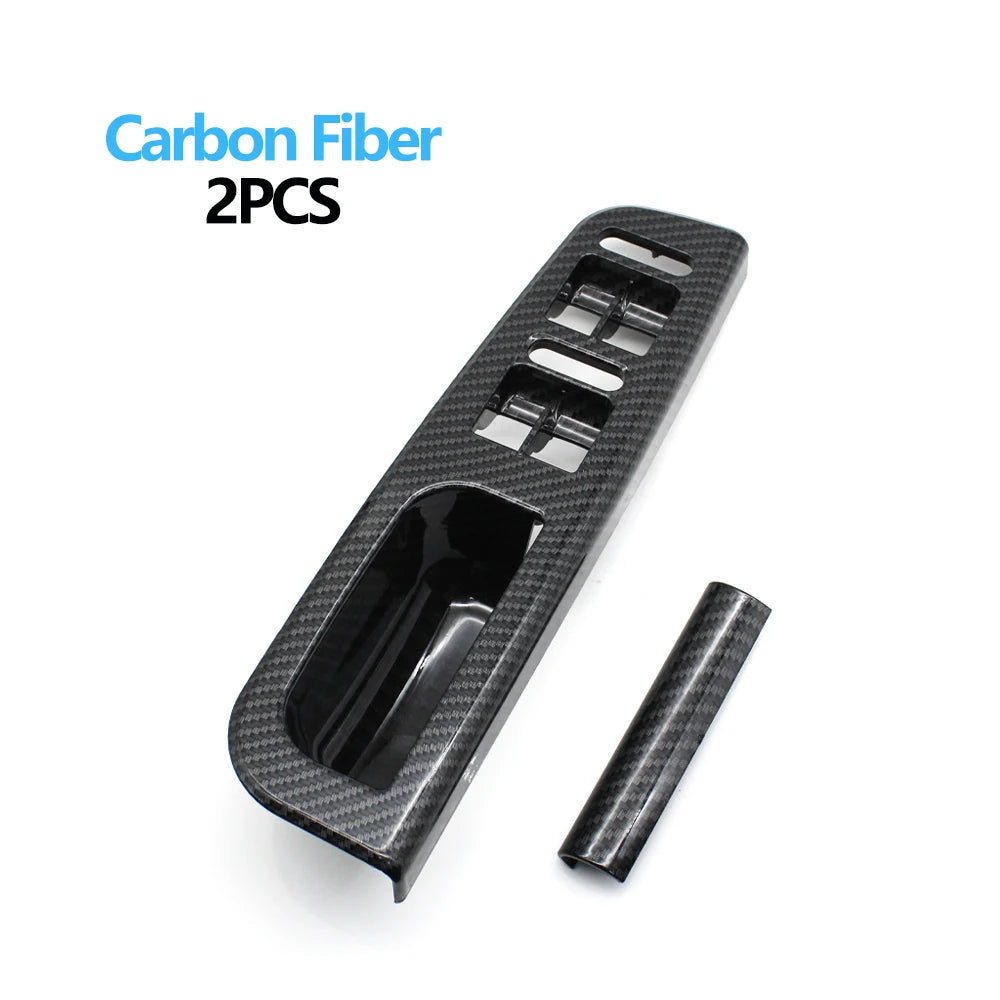 Carbon Fiber LHD Car Front Rear Left Right Door Pull Grab Handle For VW Bora Golf 4 MK4 Jetta 1999 2000 2001 2002 2003 2004