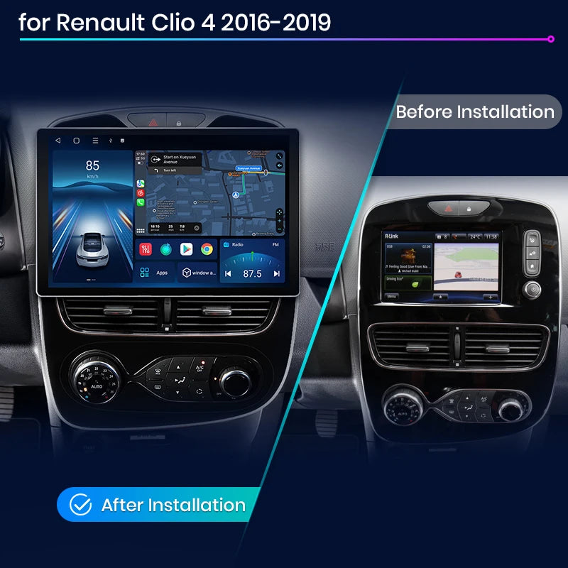 Junsun X7 MAX 13.1“ 2K AI Voice Wireless CarPlay Android Auto Car Radio For Renault Clio 4 ZOE 2012-2019 Multimedia autoradio