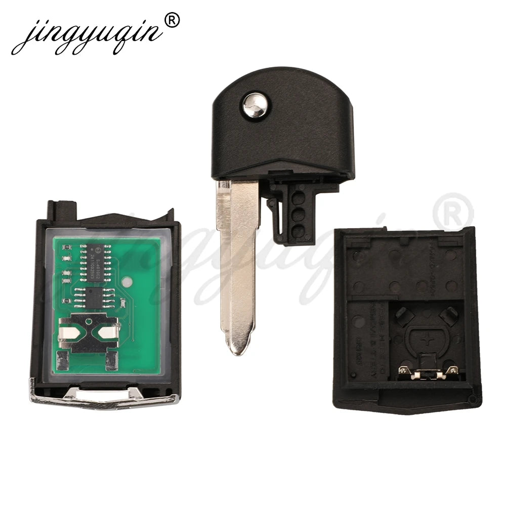 jingyuqin 41521 2/3Buttons Flip Remote Car Key 433MHZ 4D63 Chip For Mazda 3 6 M3 M6 2003-2011 2012+ 41781 Aoto Fob Control