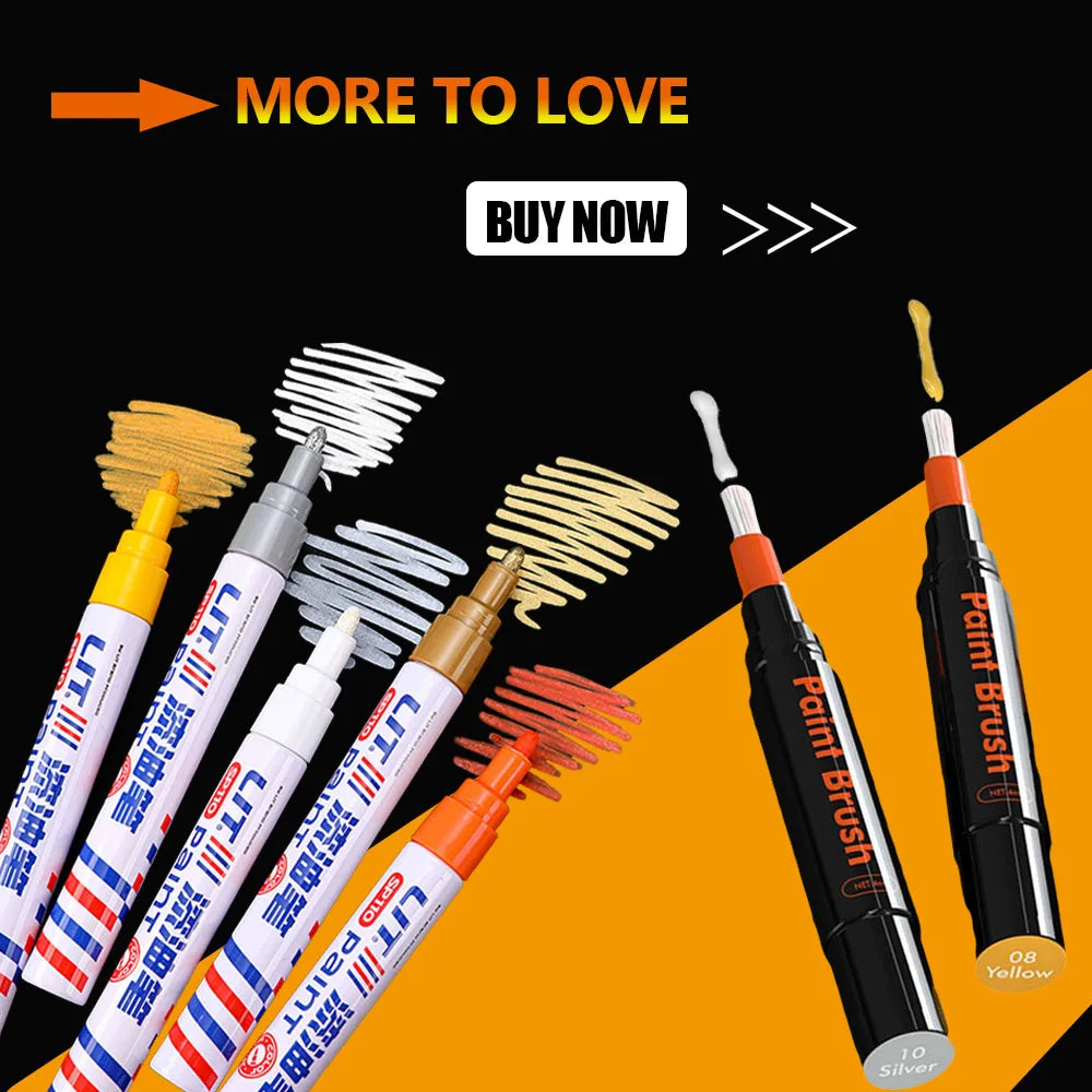 Car Paint Scratch Repair Pen for Cars Coat Scratches Touch Up Remover Tire Oily Mark Pen Waterproof Paint Pencil Car Accessories