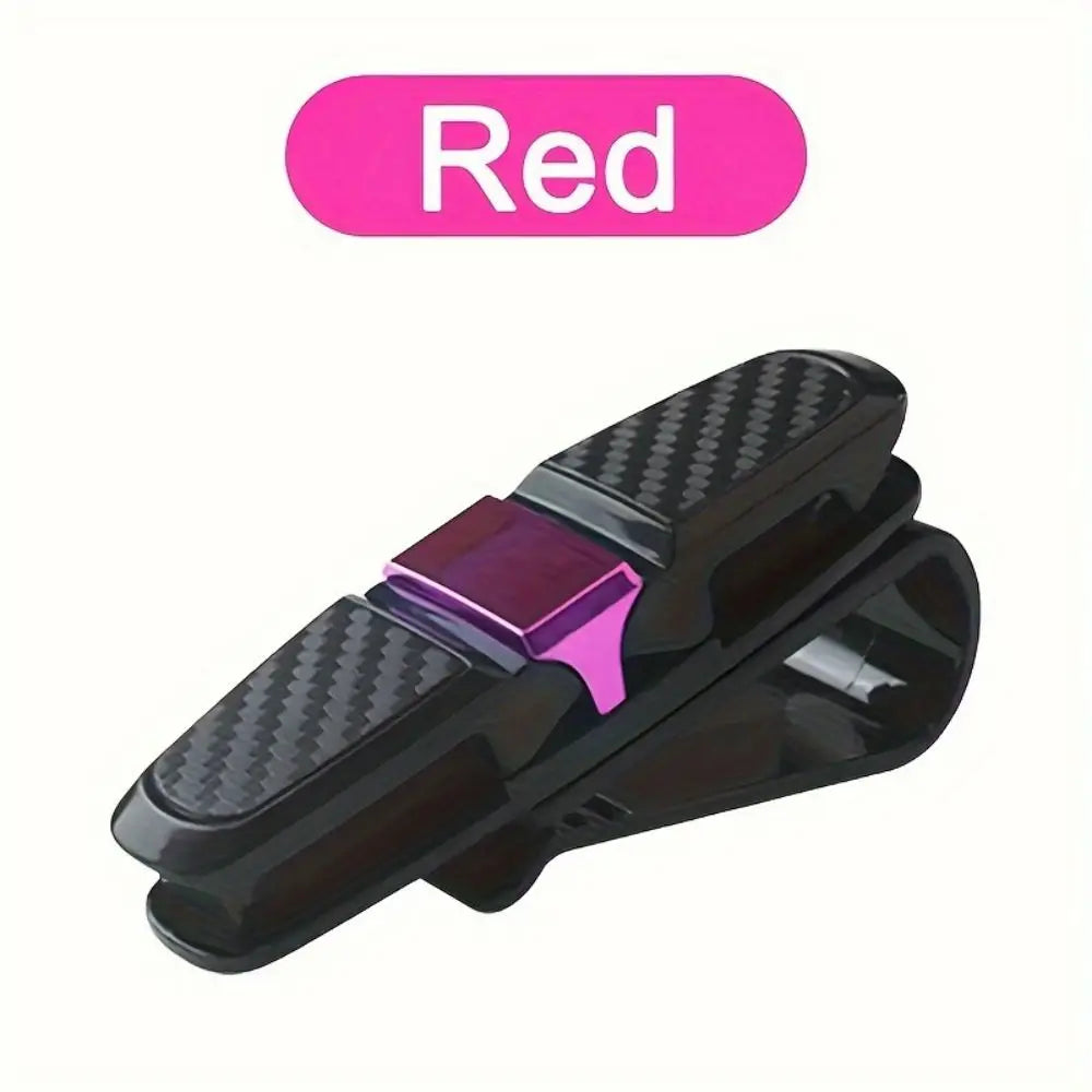 Car Glasses Case Universal Car Sun Visor Glasses Holder Sunglasses Clip Card Ticket Eyeglasses Holder Auto Interior Accessories