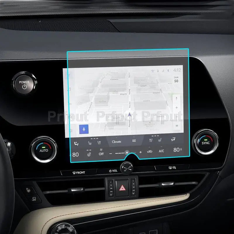 Tempered glass film protector For Lexus NX NX450H NX350 NX250 NX350H 2022 car radio gps Auto  infotainment Screen Sticker