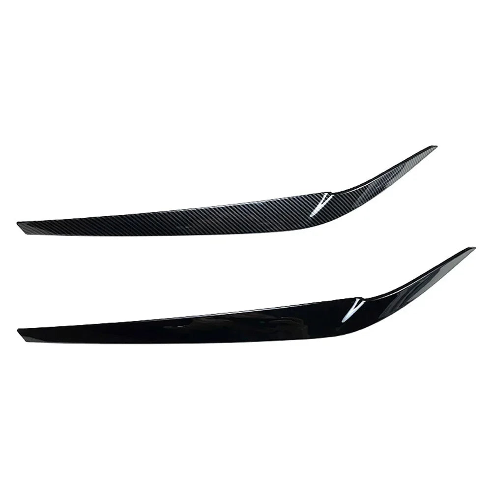 2Pcs Car Front Headlights Eyelid Eyebrows Trims For BMW 5 Series G30 G31 G38 F90 M5 525I 530I 540I 2017-2021 Car Accessories