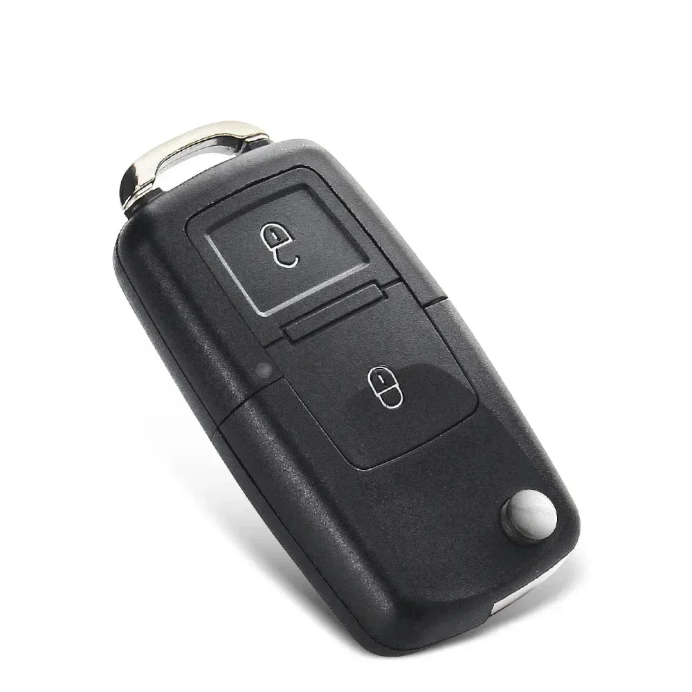KEYYOU 5pcs 2/3/4 Buttons Folding Car Remote Key Shell Case Fob For VW Passat Polo Golf Touran Bora Ibiza Leon Octavia Fabia