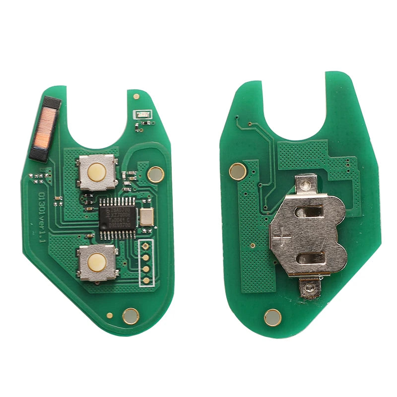 jingyuqin 10pcs/lot Car Remote Key Suit for Renault CLIO SCENIC KANGOO PCF7946 Chip 433MHZ Ne72 VAC102 Blade 2 Button FCB Key