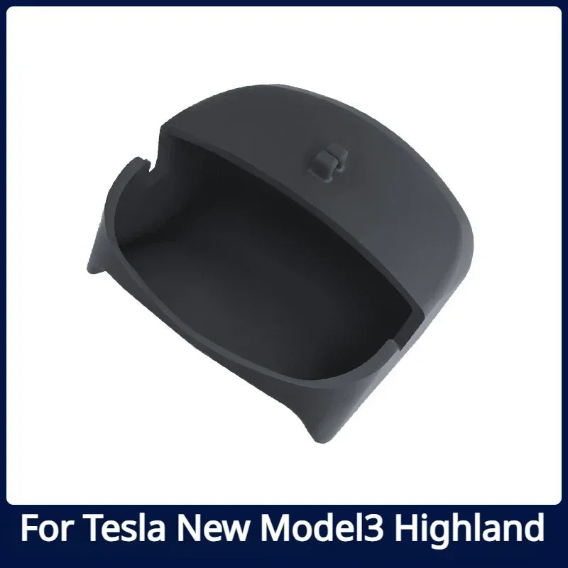 Steering Wheel Storage Box for Tesla Model 3+ Silicone Mobile Phone Holder Glasses Case for New Model3 Highland 2024 Accessories