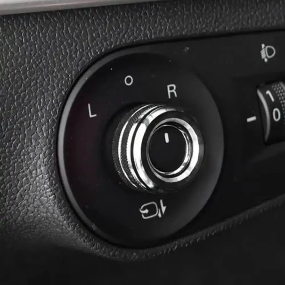 Car Rearview Mirror Knob Trim Cover Rotary ControlSwitch Decoration Aluminum AlloyRings For MG MG6 ZS GT Roewe i6/ei6/i6plus/RX5