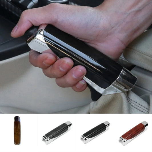 Car Handbrake Grip Protective Cover Fashion ABS Plastic Adhesive Style Durable Handbrake Decorative Cover Auto Accessories