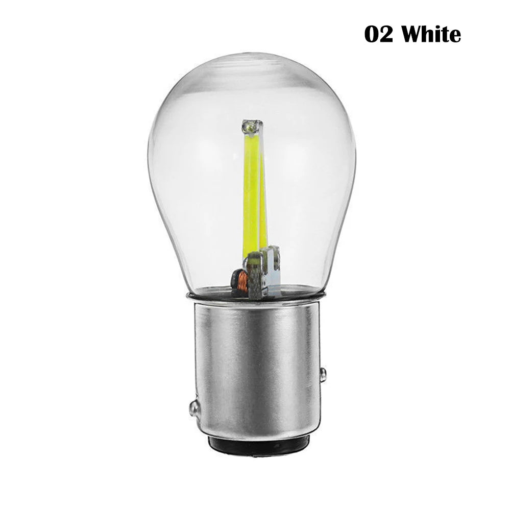 1Pcs 1157 12V BA15D COB LED Car Reverse Backup Tail Brake Light Lamps Bulbs