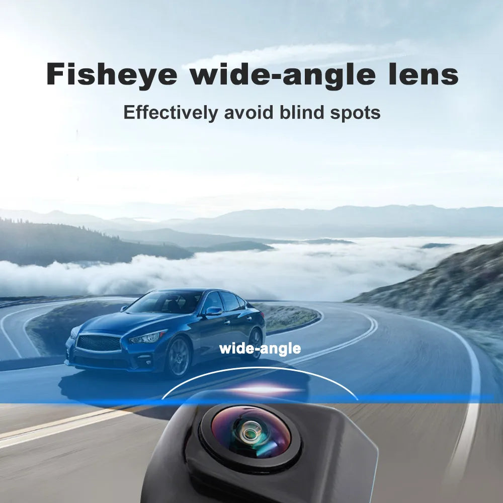 SMARTOUR AHD/CVBS 1080P Night Vision Black Car Rear View Camera Metal Body Vehicle Reverse Backup Fisheye Lens Camera With 4 Pin