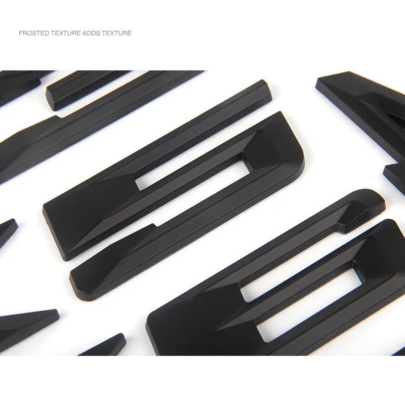 3D ABS Black Chrome Letters For Cars Rear Trunk Emblem Badge For X6 E71 F16 E72 G06 Stickers Lettering Accessories