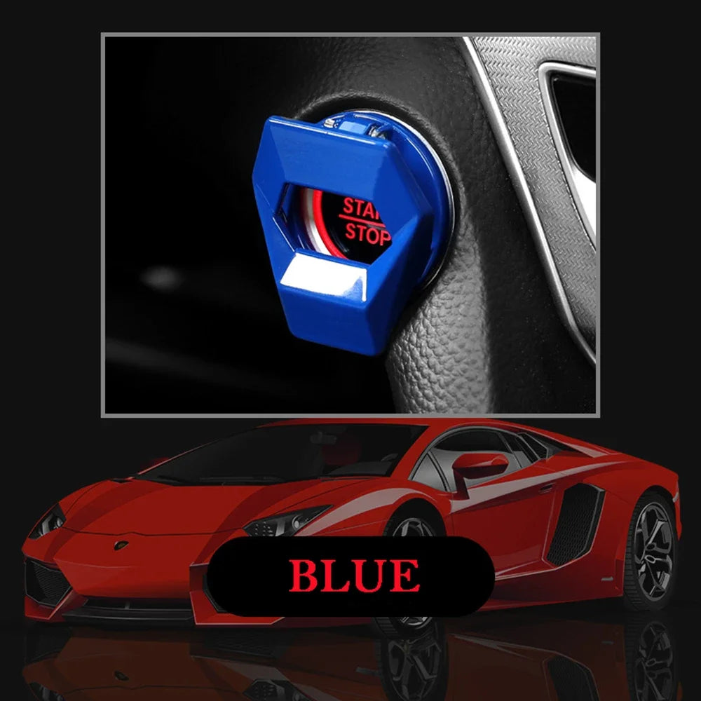 2021new Car Engine Start Stop Switch Button Cover Decorative Auto Accessories Push Button Sticky Cover Car Interior Car-Styling