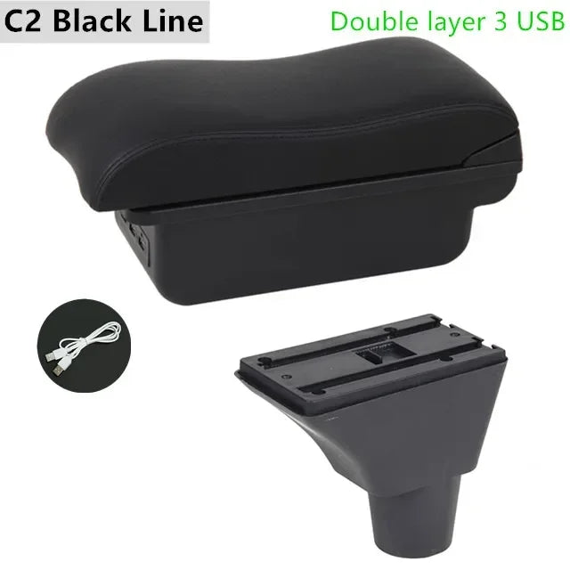 For Honda Civic 7 Generation Armrest Box Central Store Content Car-styling Decoration with Cup Holder USB Accessories