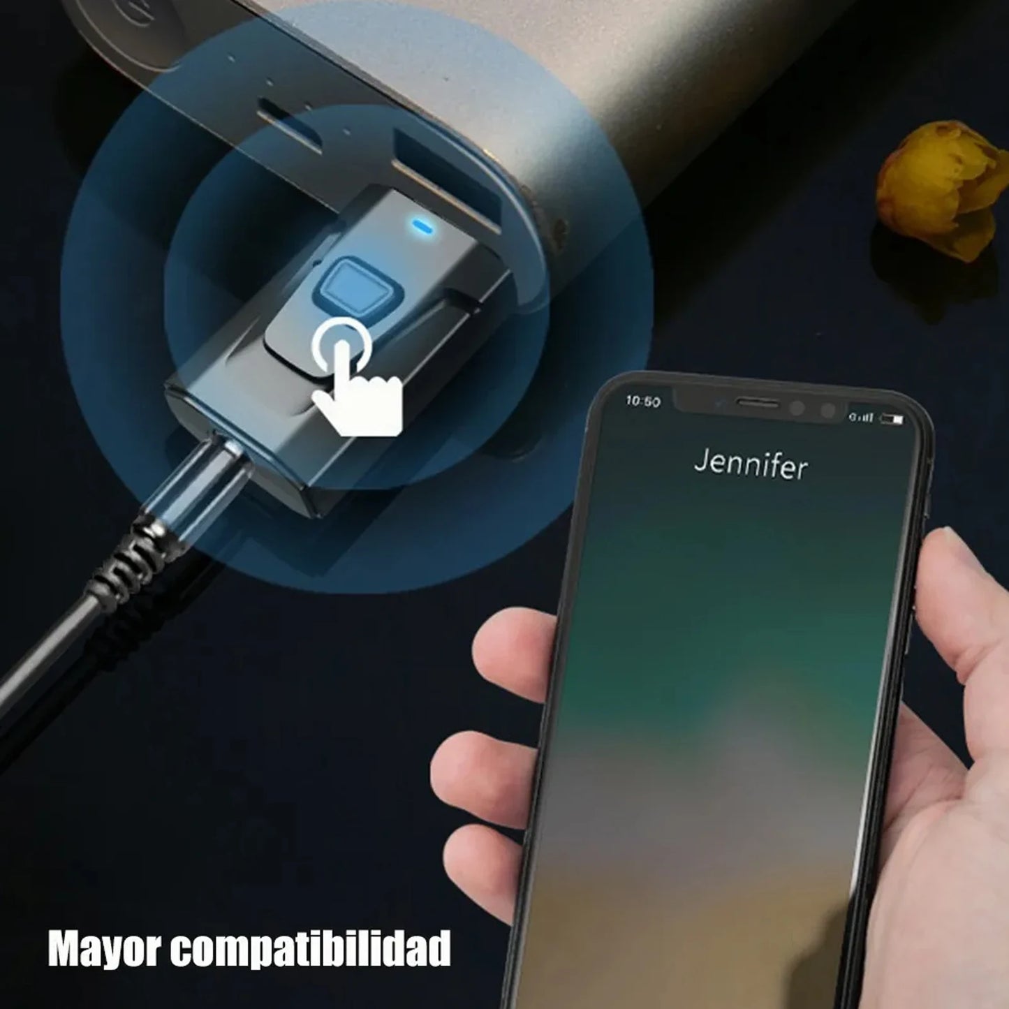 4 in 1 USB Bluetooth 5.0 Receiver Clear Sound Quality Plug and Play Stable Bluetooth Transmission Audio Adapter