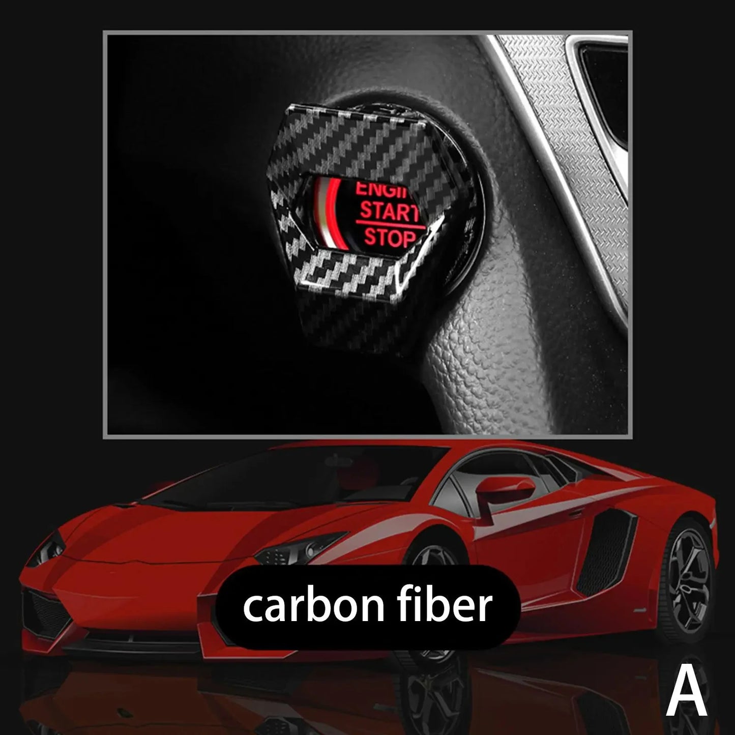 Car Engine Start Stop Switch Button Cover Ignition Anti-scratch Protection Decorative Car Auto Accessories Interior Car-Styling
