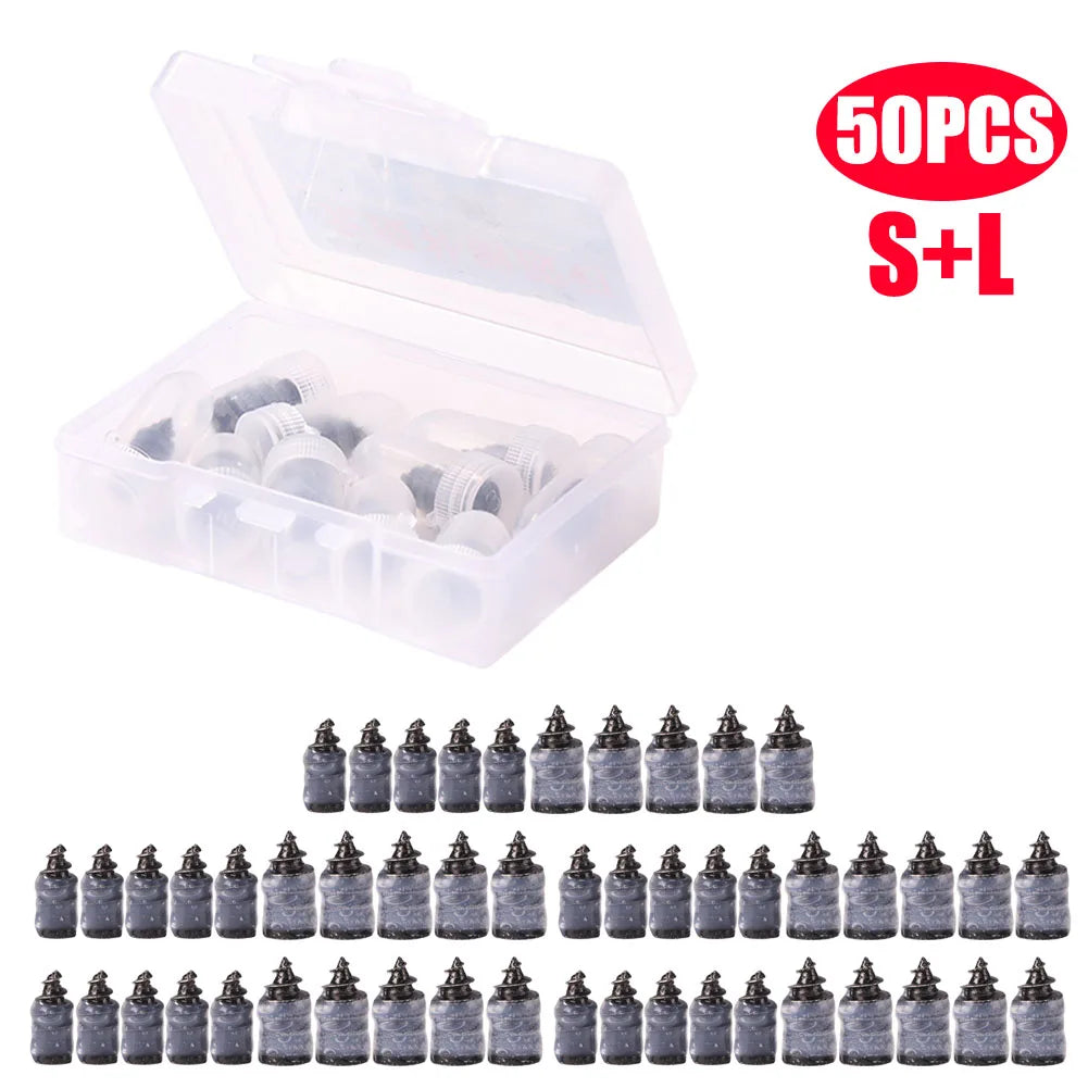 10-100PCS Universal Vacuum Car Tyre Repair Rubber Nail For Car Motorcycle Scooter Tubeless Tire Repair Kit Glue Free Tire Nails