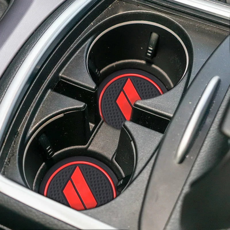 for Dodge Charger 2015-2023 Door Slot Gate Groove Non-slip Pad Mat Water Cup Holder Anti-dust Mat Car Inner Accessory Red White