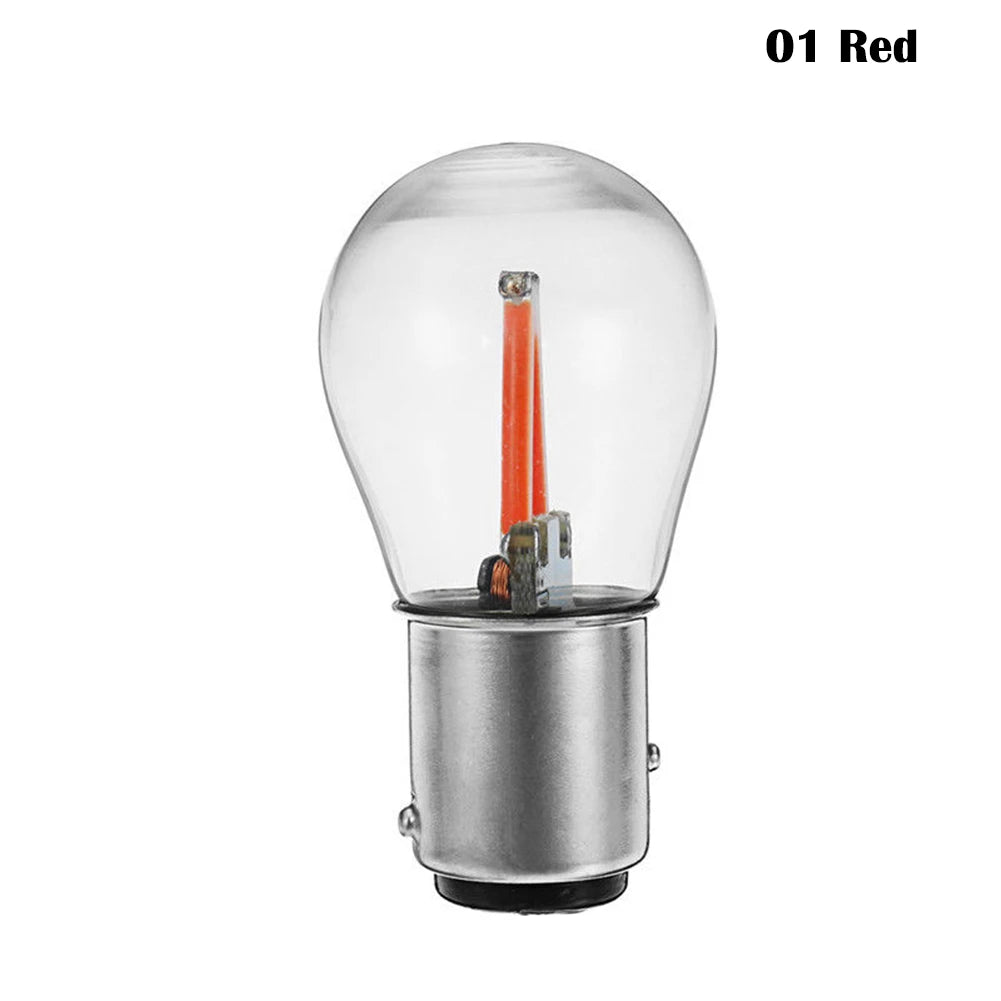 1Pcs 1157 12V BA15D COB LED Car Reverse Backup Tail Brake Light Lamps Bulbs