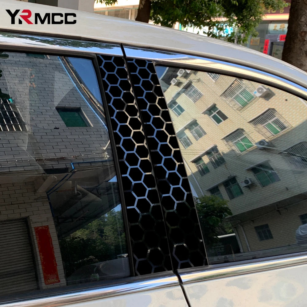 Center Pillar Car Stickers Rear Windshield Vinyl Auto Tuning B Pillar Frame Masking Scratches Adhesive Vinyl for Car Decoration