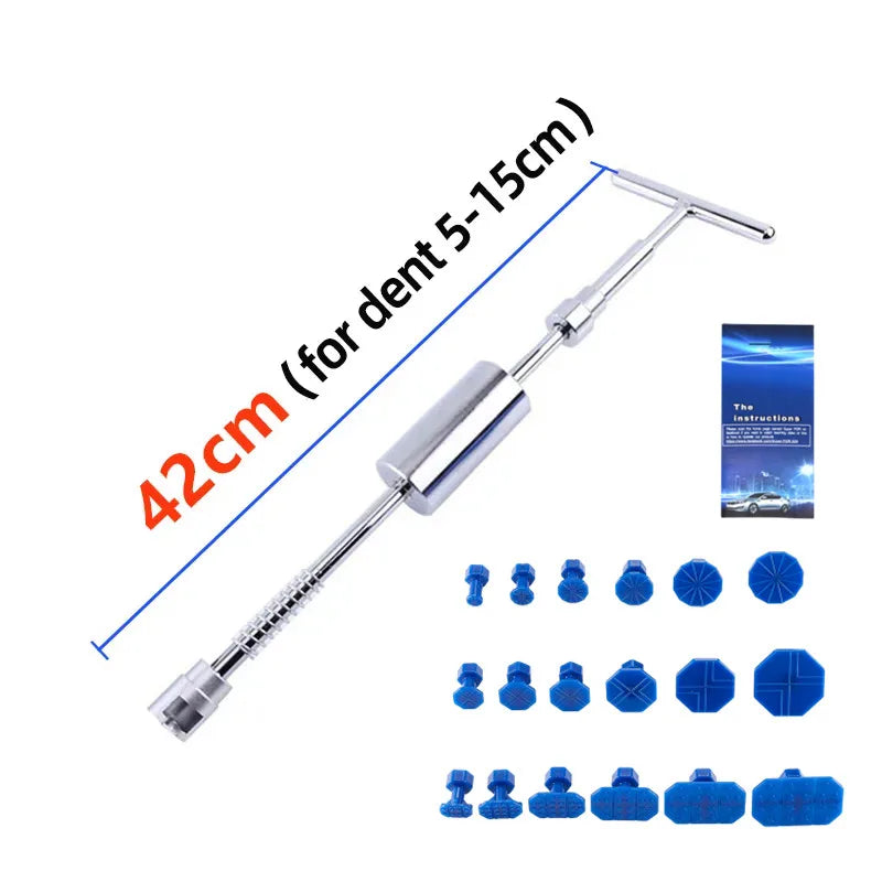 Dent Puller - Dent Remover with T bar Dent Puller and Upgraded Dent Puller Tabs for Car Dent Repair and Metal Surface Dent Remov