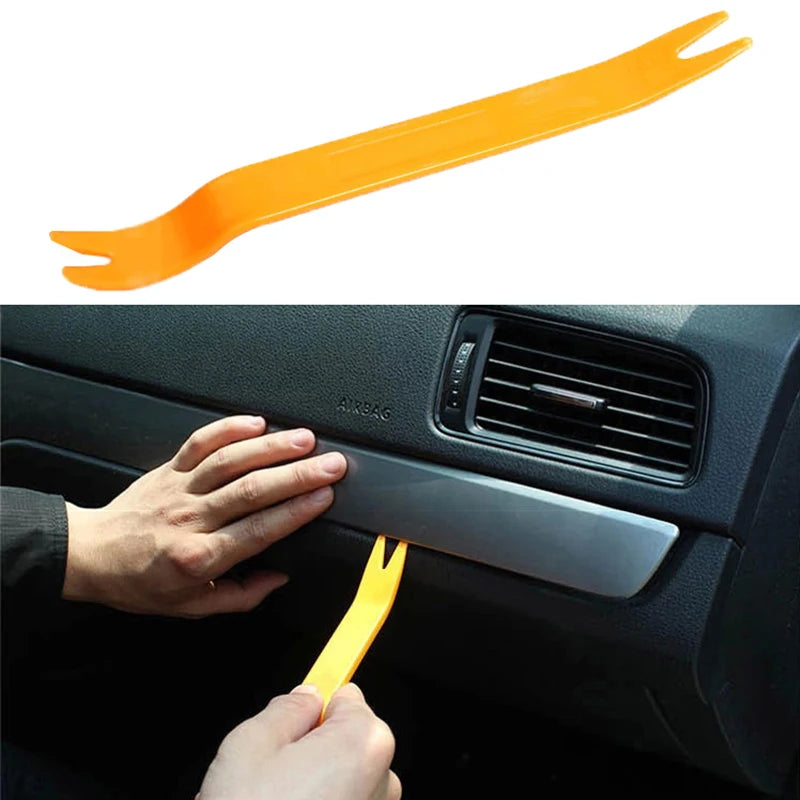 1/4Pcs Car Audio Disassembly Tool Pry Car Radio Door Clip Audio Panel Interior Clip Rocker Crowbar Removal Installer Car Tools