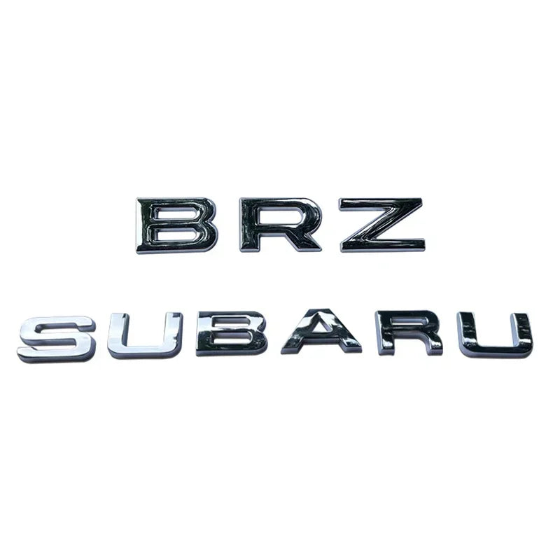 Car Rear Trunk Metal Emblem Stickers Auto Body Badge for Subaru BRZ SYMMETRICAL AWD Logo Tribeca XV STI Forester Impreza