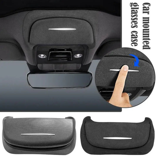 For BYD Seal Car Glasses Case Glasses Case High-quality Suede Interior Car Sunglasses ABS / Accessories Storage Box Ceiling F9U7