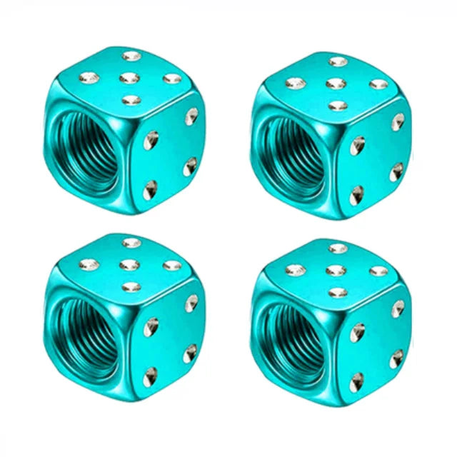 4 Pcs Aluminum Car Tire Valve Caps Hex Alloy Tyre Valve Airtight Cover Waterproof Dust For Automobiles Motorcycles Trucks Bikes
