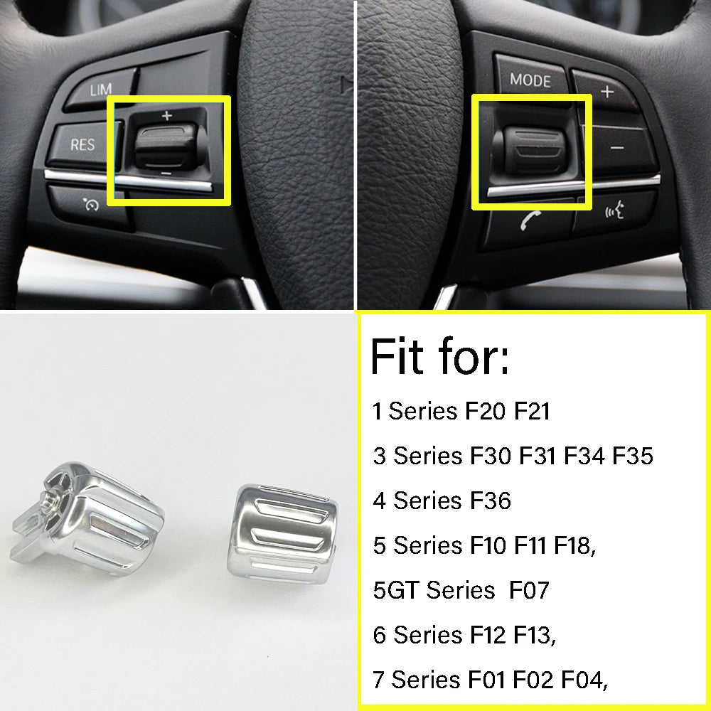 Black Car Multi-function Steering Wheel Control Knob Button For BMW 3 4 5 GT 6 7 Series F30 F35 F34 F36 F10 F11 F12 F07 F01 F02