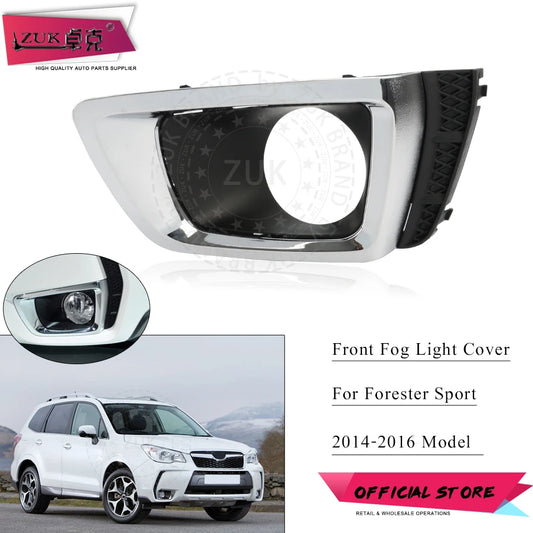 ZUK Car Exterior Parts Front Bumper Fog Light Cover Foglight Foglamp Shell Lamp Hood For Subaru Forester Sport XT 2014 2015 2016