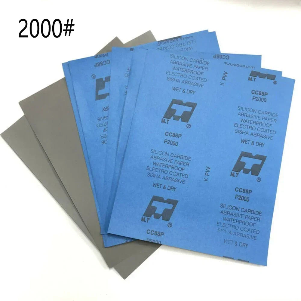 Sand Paper Sandpaper 1000/2000/5000/7000 Grit Waterproof Paper Wet/Dry For Construction Automobile Wood Products And Machining