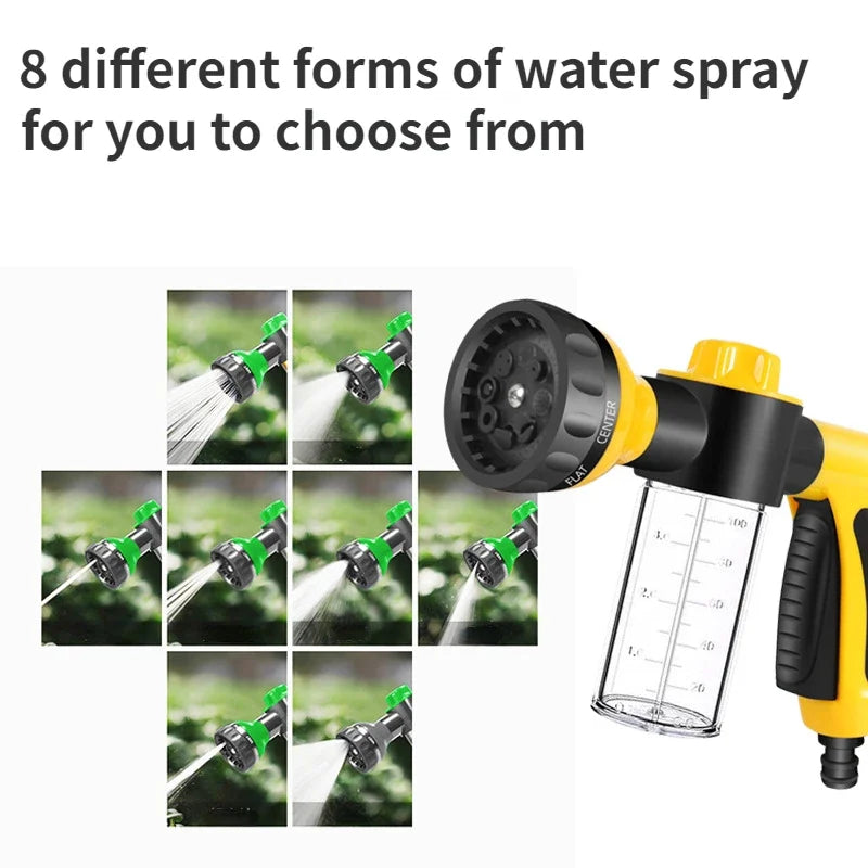 Portable Auto Foam Lance Water Gun High Pressure 3 Grade Nozzle Jet Car Washer Sprayer Cleaning Tool Automobile Garden Wash Tool