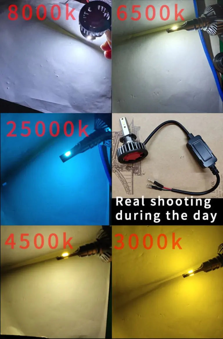 Car led H7 Headlight CSP 100W H4 LED H1 Canbus H3 H8 H9 H11 9005 9006 9012 3000K 4500K 6500K 8000K Auto Headlamp Car led bulbs