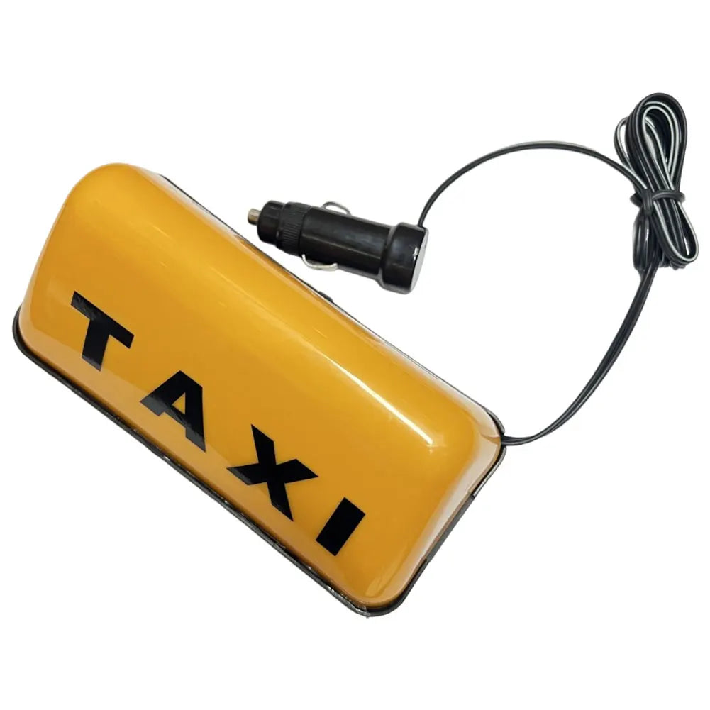 12V Fashion Taxi Sign Light with Adhesive Base Taxi Top Light 3W Roof Taxi Sign White/Yellow Taxi Dome Light Super Bright
