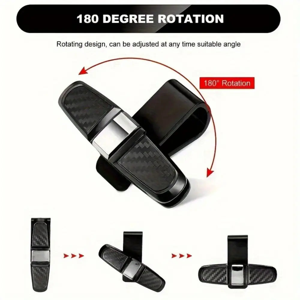 Car Glasses Case Universal Car Sun Visor Glasses Holder Sunglasses Clip Card Ticket Eyeglasses Holder Auto Interior Accessories