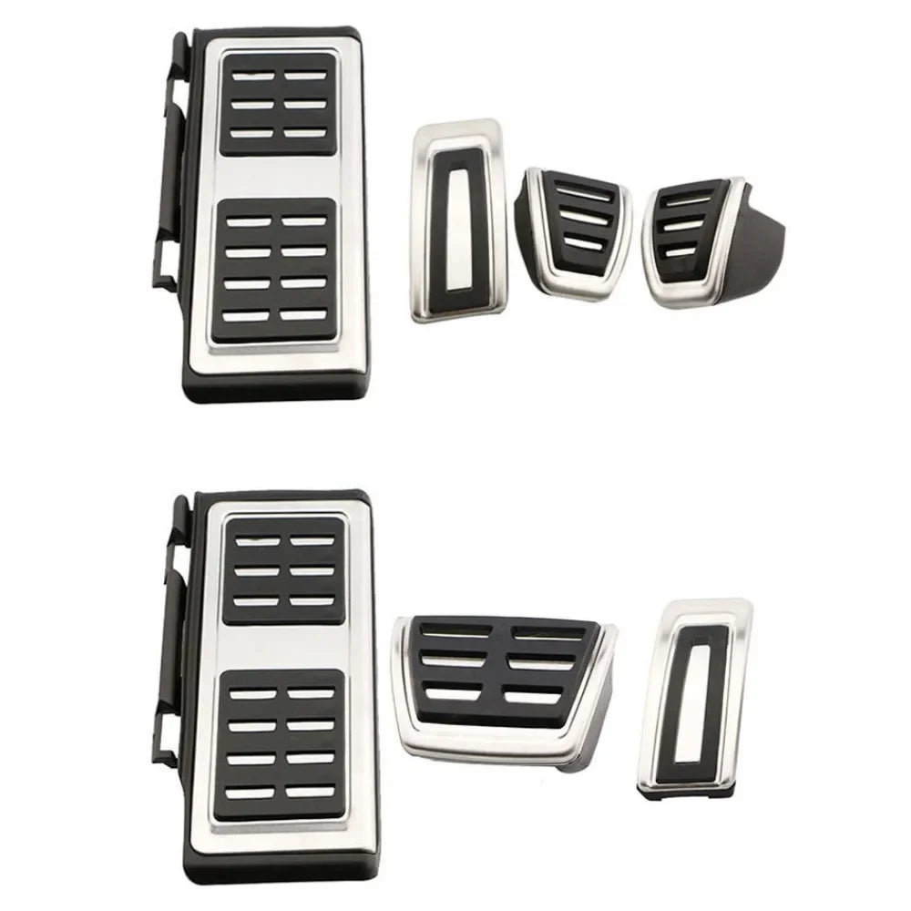 LHD Stainless Steel Car Pedals for Audi Q2 2016 - 2024 A3 8V 2013-2019 Gas Brake Foot Rest Pedal Pad Cover Accessories