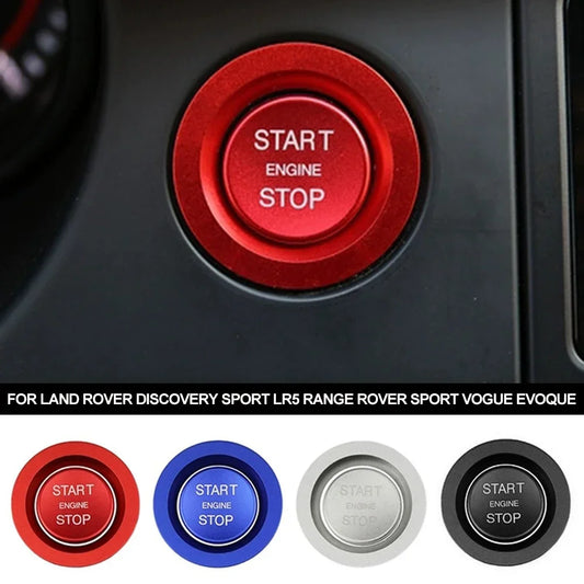 Red/Silver/Blue/Black Car ABS Engine Start Stop Button Trim For Land Rover Discovery Sport LR5 Range Rover Sport Vogue Evoque