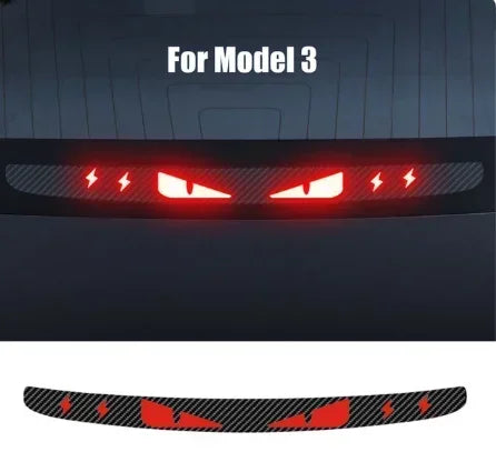 Taillight Sticker for Tesla Model 3 Y High Mounted Brake Light Projection Board Decoration Sticker Car Exterior Decoration 2023