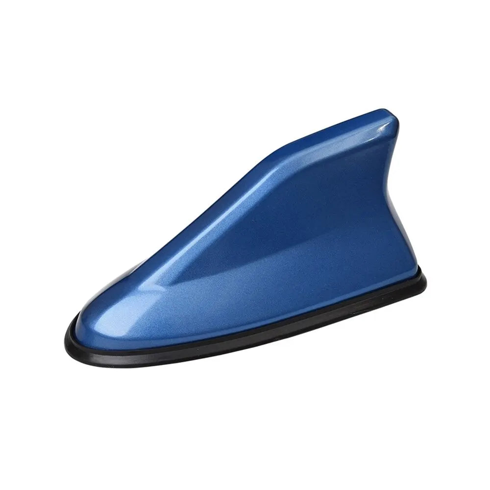 Waterproof Universal Car Radio Antenna Shark Fin Roof Decorative Antenna with Adhesive Tape Base with FM/AM Radio Function