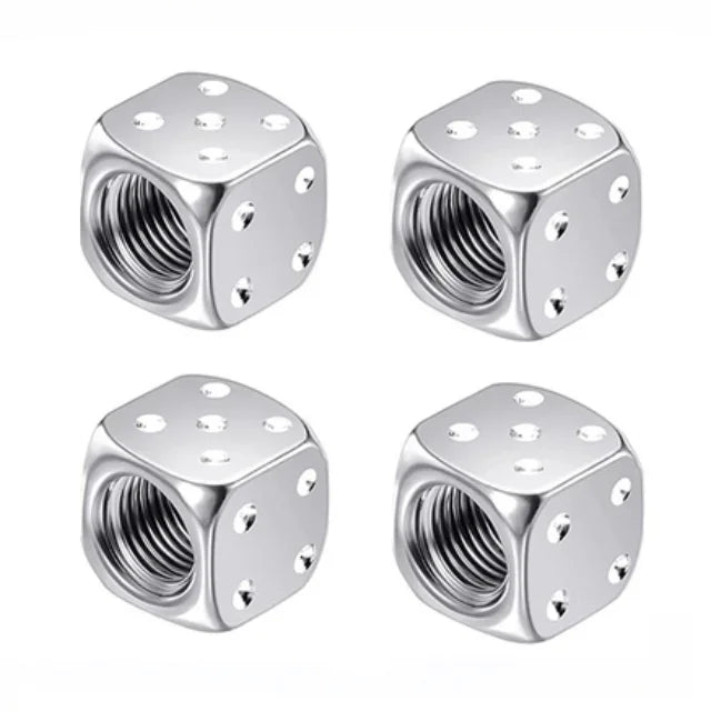 4 Pcs Aluminum Alloy Car Wheel Tire Valve Caps Tyre Rim Stem Covers Airdust Waterproof For Automobiles Motorcycles Trucks Bikes