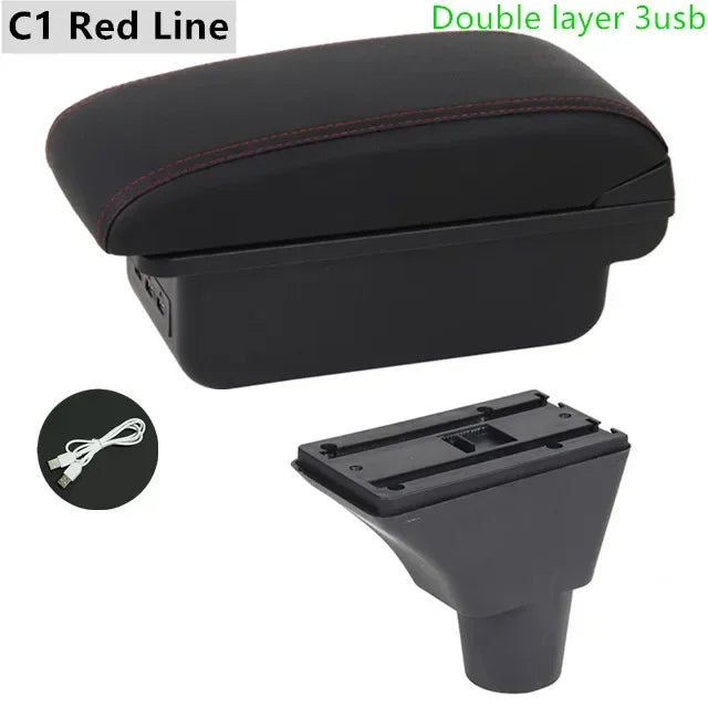 For Honda Civic 7 Generation Armrest Box Central Store Content Car-styling Decoration with Cup Holder USB Accessories