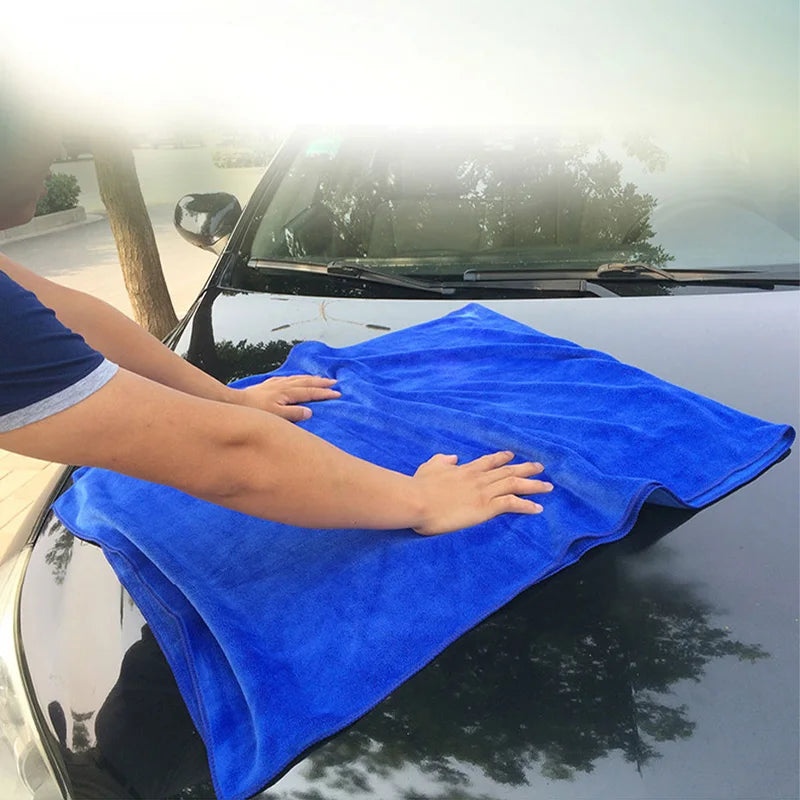 SEAMETAL 160X60CM Microfiber Car Wash Towel Thicken Towels Car Double-Sided Soft Cloth Auto Detailing Care Washing Drying Rags