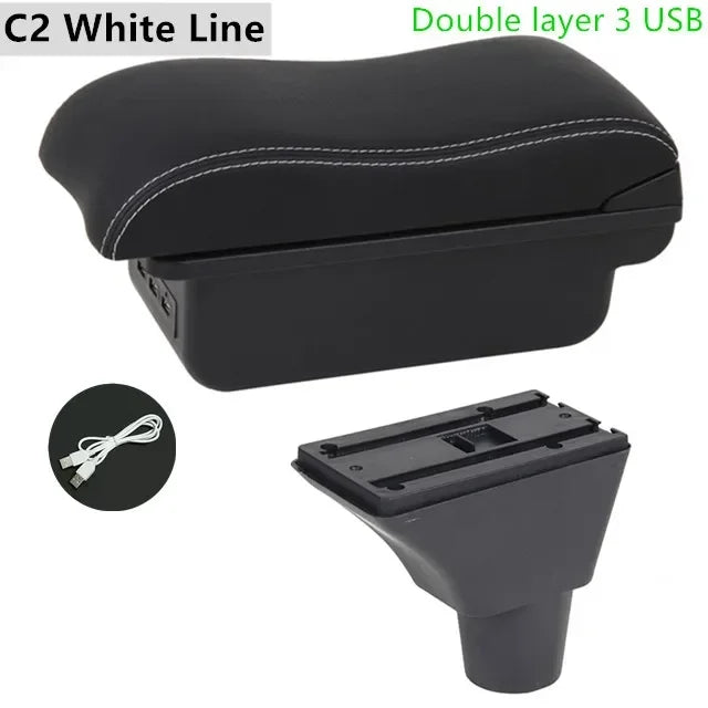 For Honda Civic 7 Generation Armrest Box Central Store Content Car-styling Decoration with Cup Holder USB Accessories