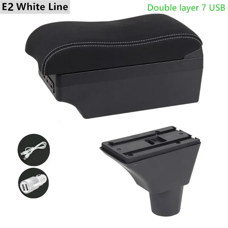 For Honda Civic 7 Generation Armrest Box Central Store Content Car-styling Decoration with Cup Holder USB Accessories